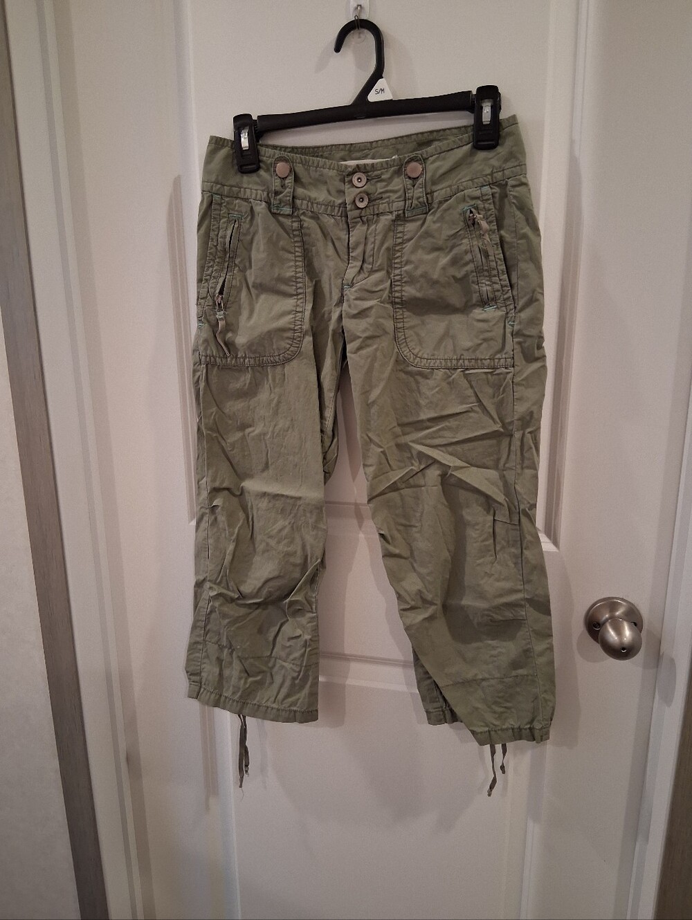 American Eagle Outfitters Olive Green Cotton Pants Size 0